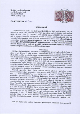 Povolení veterinářů
